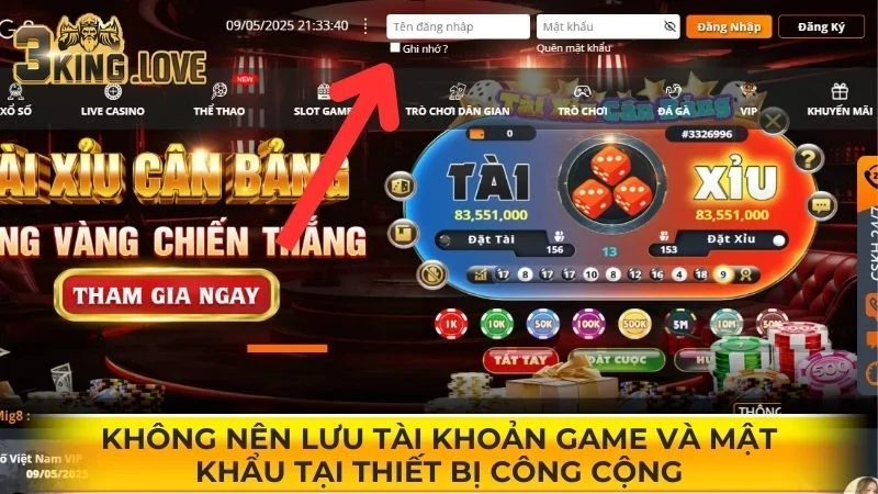 Lưu ý tại Cổng Game 3KING