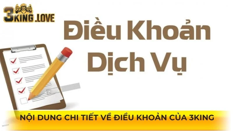 Nội dung chi tiết về điều khoản của 3KING